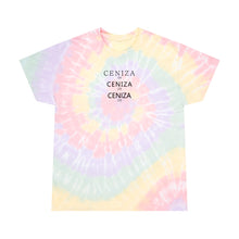 Load image into Gallery viewer, "CENIZA" font Tie-Dye Tee